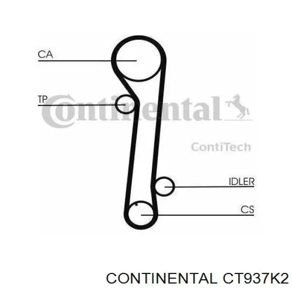 Комплект ГРМ Continental/Siemens CT937K2 ціна, від 103.27 USD