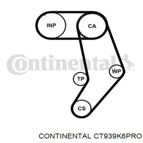Купити CT939K6PRO Continental/Siemens ГРМ ремень