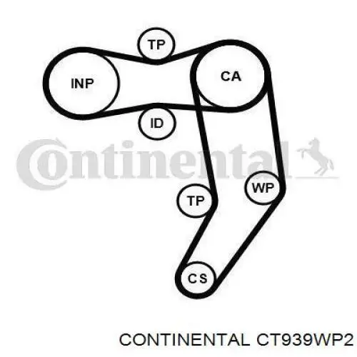Купити CT939WP2 Continental/Siemens ГРМ ремень