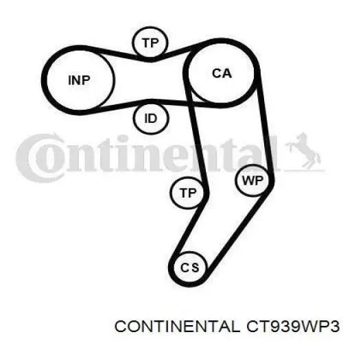 Купити CT939WP3 Continental/Siemens ГРМ ремень