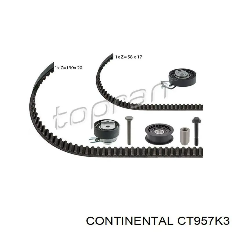 Комплект ГРМ CT957K3 Continental/Siemens
