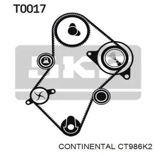 Комплект ГРМ Continental/Siemens CT986K2 ціна, від 69.98 USD