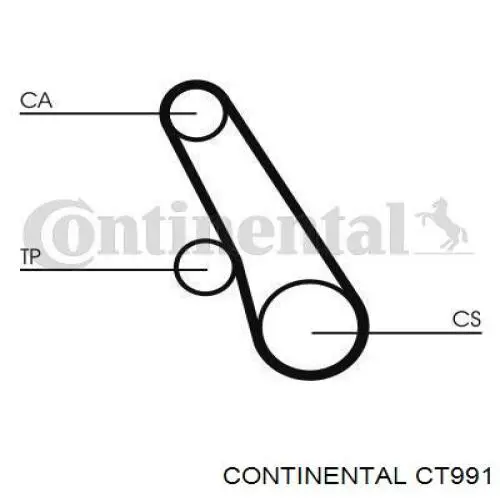 Ремінь балансувального вала Continental/Siemens CT991 ціна, від 3.75 USD