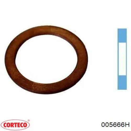 Прокладка пробки піддону двигуна 005666H Corteco