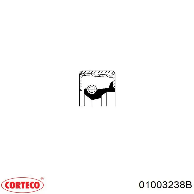 Купити A0039971446 Mercedes Сальник передньої маточини