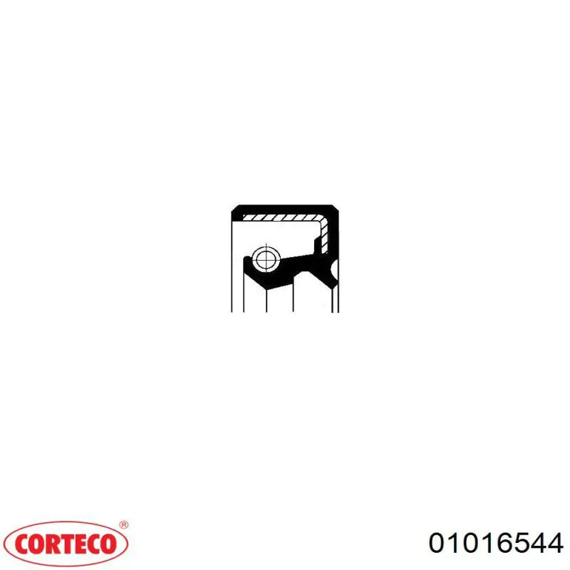 01016544 Corteco Сальник рульового редуктора