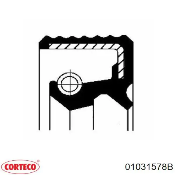 Сальник хвостовика редуктора переднього моста CO01031578B Corteco