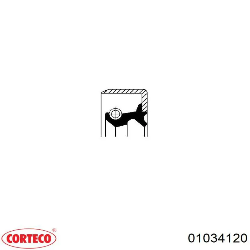 Купити 01034120 Corteco Сальник задньої маточини, зовнішній