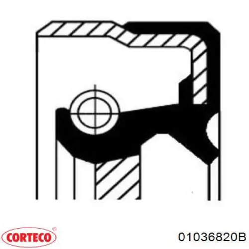 Сальник хвостовика редуктора переднього моста Corteco 01036820B ціна, від 5.39 USD