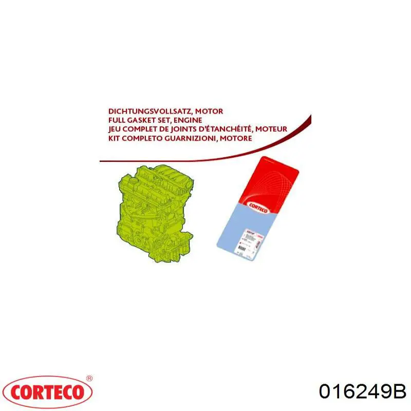Купити 016249B Corteco Болт гбц