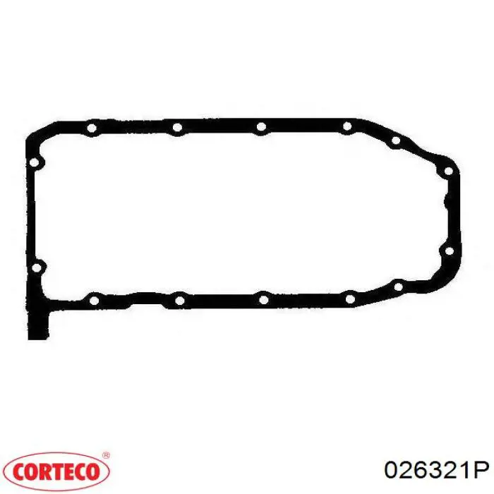 Прокладка піддону картера двигуна, верхня Corteco 026321P ціна, від 16.47 USD