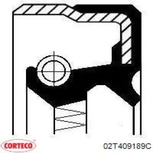 Сальник редуктора переднього моста 02T409189C Corteco
