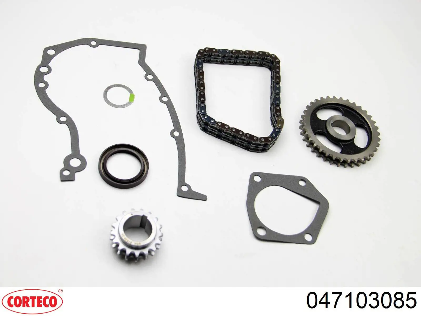 Сальник коленвала двигуна, передній Corteco 047103085 ціна, від 6.73 USD