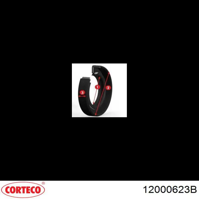 Купити 12000623B Corteco Сальник АКПП/КПП, вхідного/первинного валу