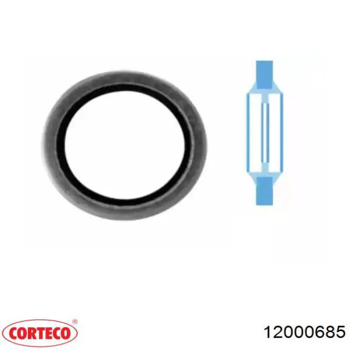 CO12000685 Corteco кільце ущільнювача трамблера