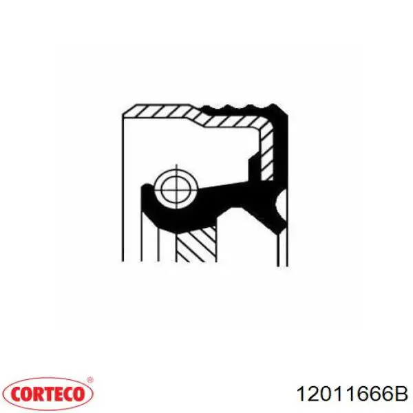 Сальник распредвала двигуна, задній Corteco 12011666B ціна, від 9.03 USD