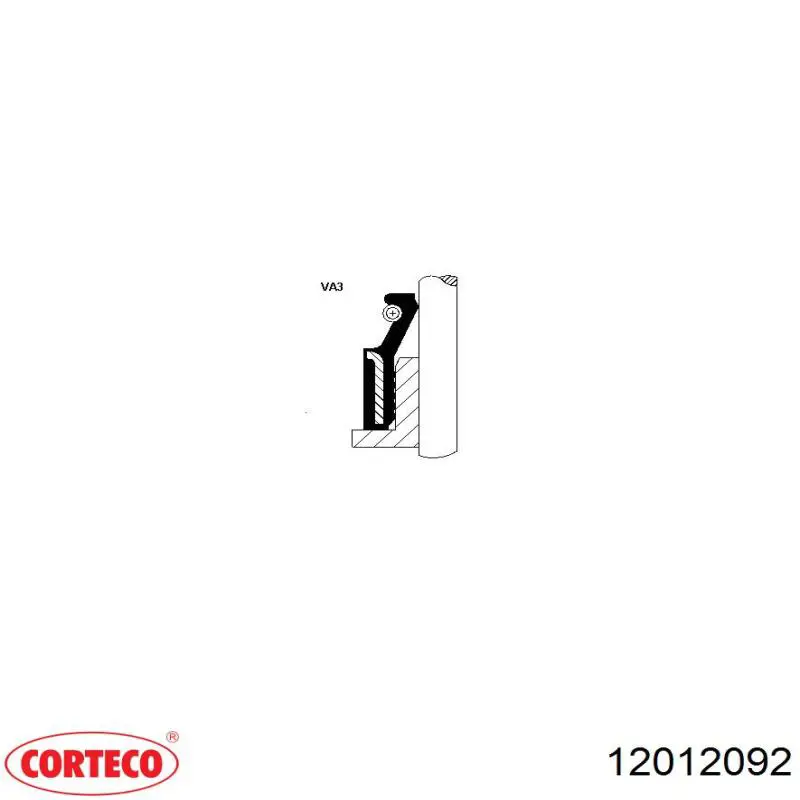 Сальник клапана (маслознімний), впуск/випуск Corteco 12012092 ціна, від 1.61 USD