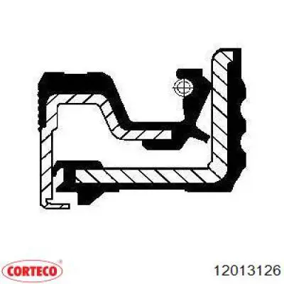 12013126 Corteco Сальник передньої маточини