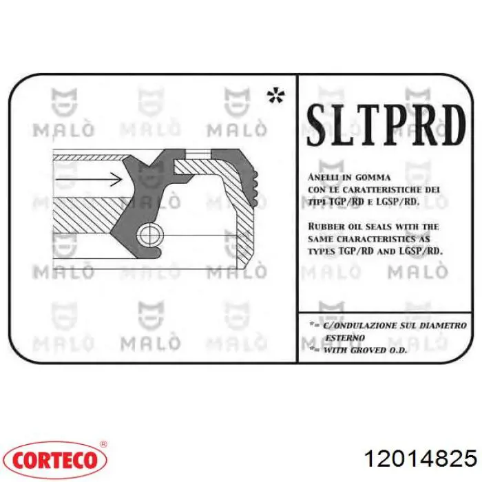 Сальник піввісі переднього моста, правою Corteco 12014825 ціна, від 4.75 USD