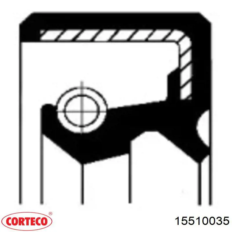 Сальник хвостовика редуктора переднього моста Corteco 15510035 ціна, від 14.34 USD