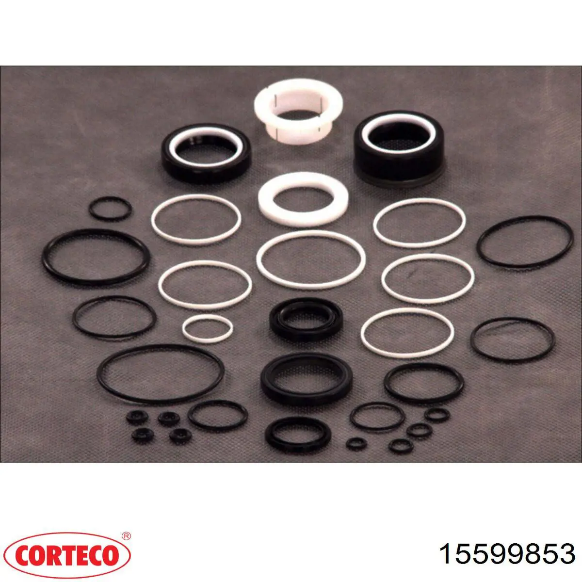 15599853 Corteco ремкомплект рульової рейки (механізму г/у, (комплект ущільнень))