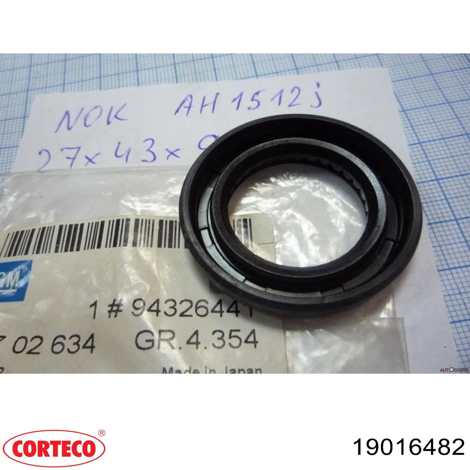 91203PR4004 Honda Сальник двигуна, распредвала