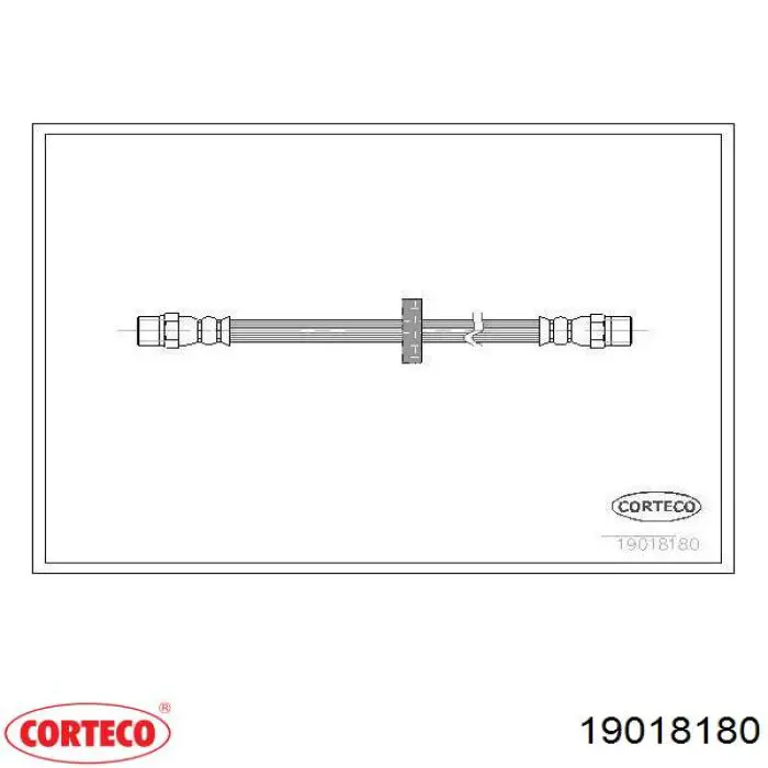 Шланг гальмівний задній Corteco 19018180 ціна, від 4.86 USD