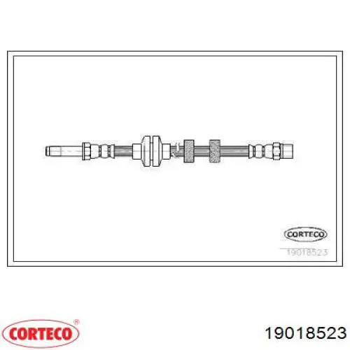 Шланг гальмівний передній Corteco 19018523 ціна, від 6.56 USD