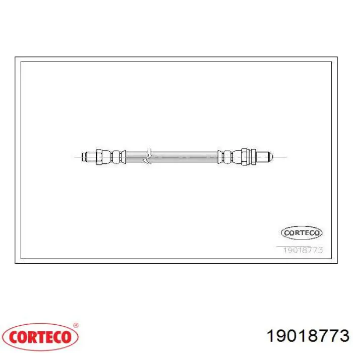 Шланг гальмівний передній 19018773 Corteco