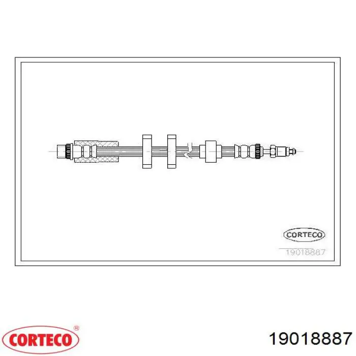480658 Peugeot/Citroen Гнучка гальмівна трубка передня