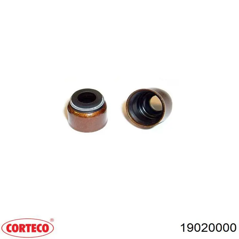 19020000 Corteco сальник клапана (маслознімний, впуск/випуск, комплект на мотор)