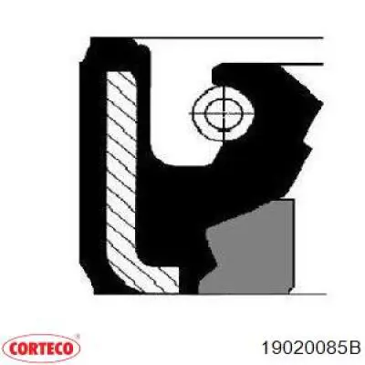 Сальник рульової рейки/механізму (див. типорозміри) 19020085B Corteco