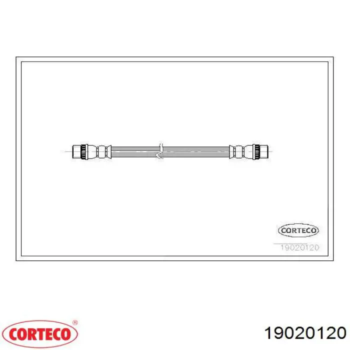 Шланг гальмівний задній Corteco 19020120 ціна, від 5.88 USD