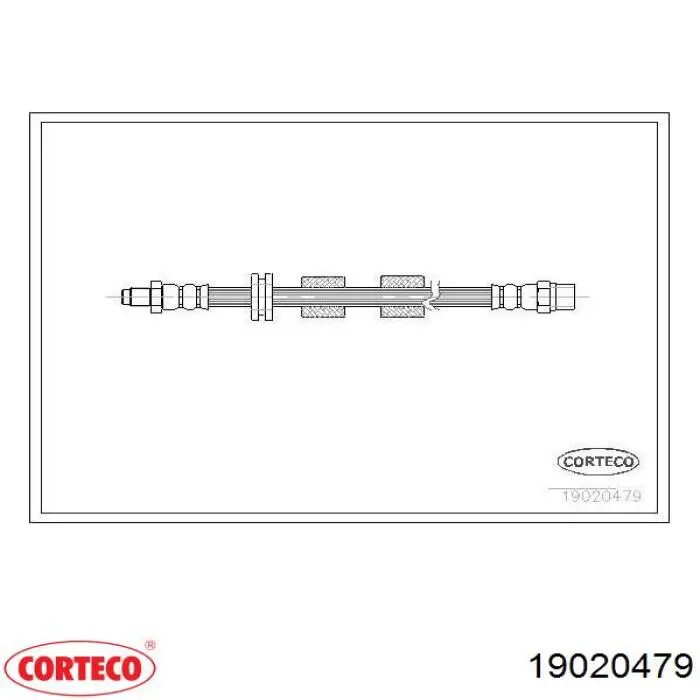 Гальмівні шланги передні 19020479 Corteco
