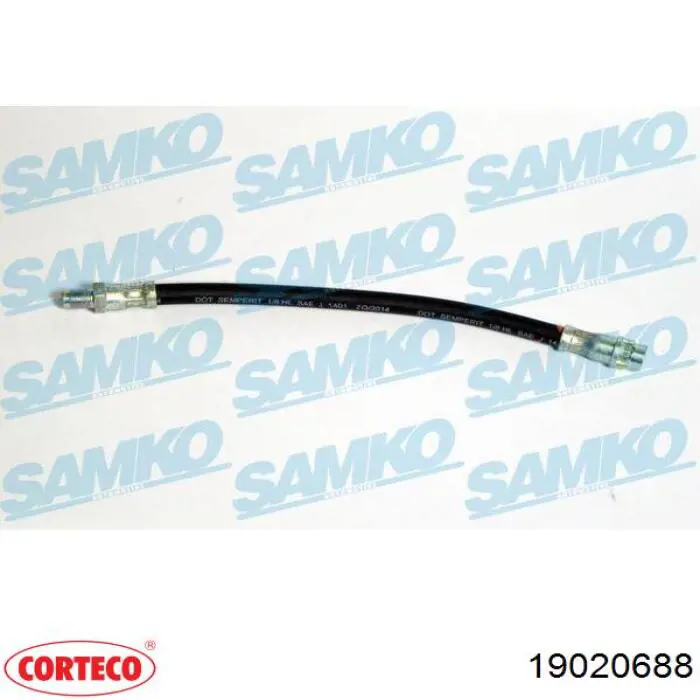 Гнучка гальмівна трубка задня Samko 6T46006