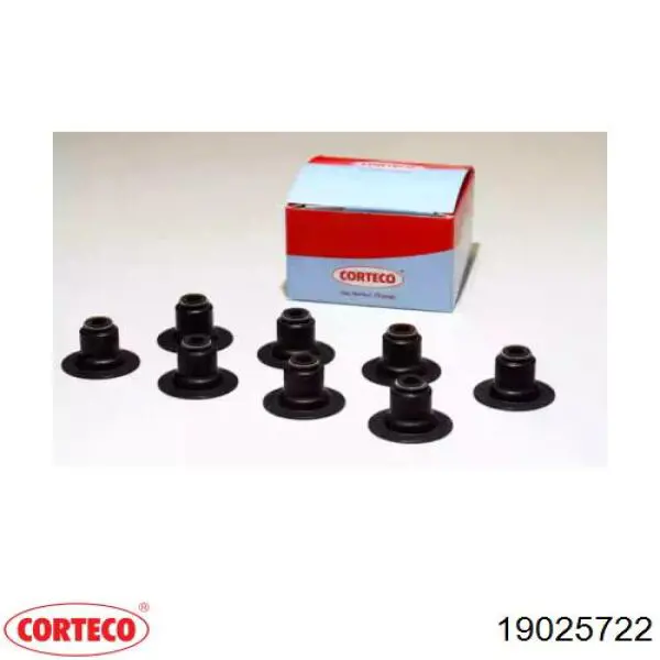 19025722 Corteco сальник клапана (маслознімний, впускного, комплект)