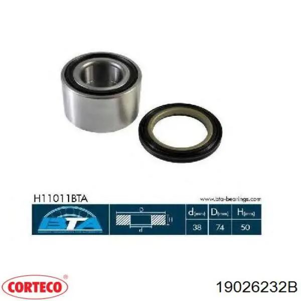 Сальник передньої маточини Corteco 19026232B ціна, від 10.93 USD