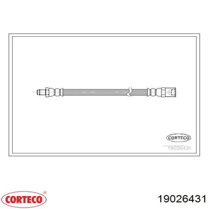 Купити 19026431 Corteco Шланг гальмівний задній