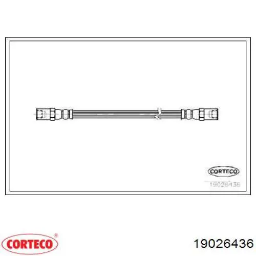Шланг гальмівний задній Corteco 19026436 ціна, від 14.98 USD