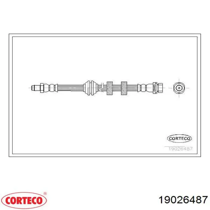 Гальмівні шланги передні 19026487 Corteco
