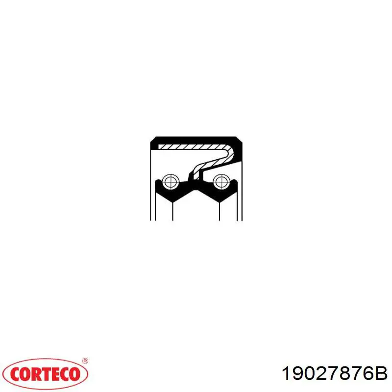 Сальник піввісі заднього моста 19027876B Corteco