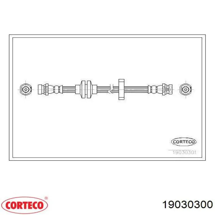 Шланг гальмівний задній Corteco 19030300 ціна, від 6.69 USD