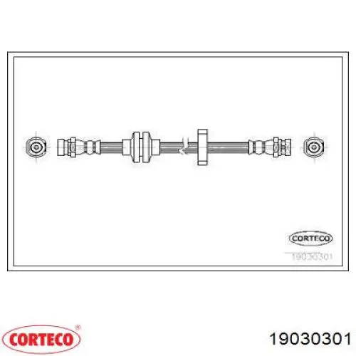 Шланг гальмівний передній Corteco 19030301 ціна, від 7.09 USD