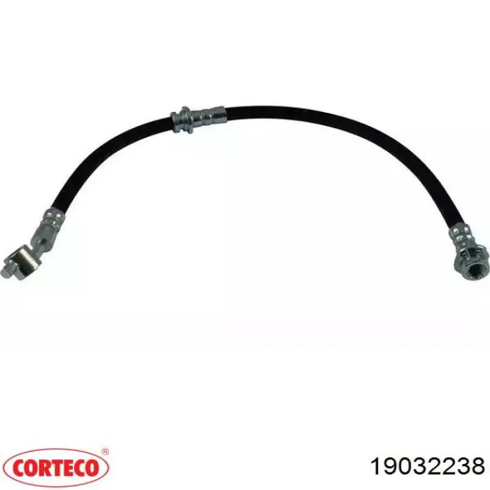 Шланг гальмівний передній, правий Corteco 19032238 ціна, від 11.19 USD