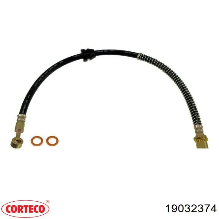 Шланг гальмівний передній Corteco 19032374 ціна, від 10.02 USD