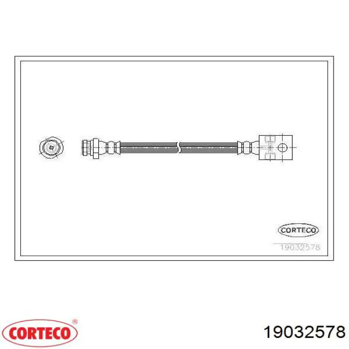Шланг гальмівний задній Corteco 19032578 ціна, від 12.40 USD