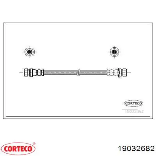 Шланг гальмівний задній Corteco 19032682 ціна, від 9.50 USD