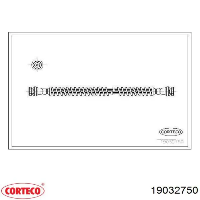 Шланг гальмівний передній 19032750 Corteco