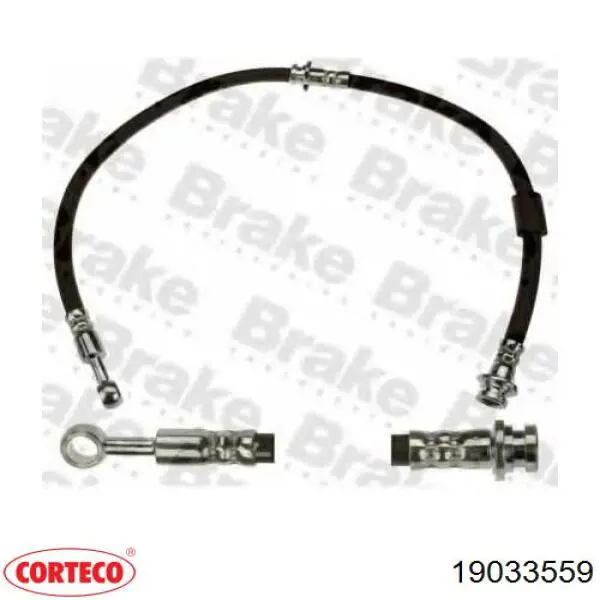 Шланг гальмівний задній, лівий Corteco 19033559 ціна, від 14.27 USD