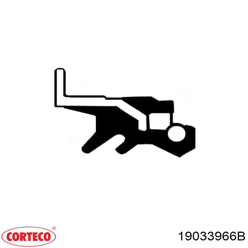 Сальник коленвала двигуна, передній Corteco 19033966B ціна, від 13.44 USD